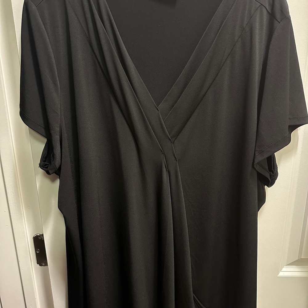 Lane Bryant Elegant Pleated Blouse